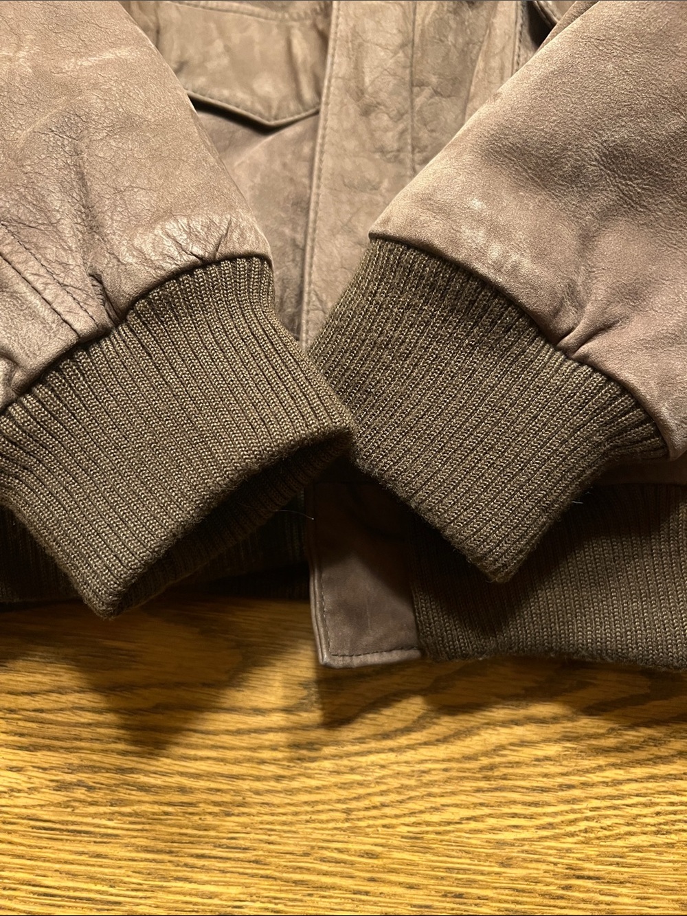 Vintage 90s Charles Klein Brown Leather Bomber Jacket - Picture 8 of 8